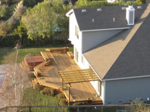 overview of deck addition