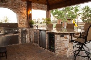 outdoor kitchen - montchanin