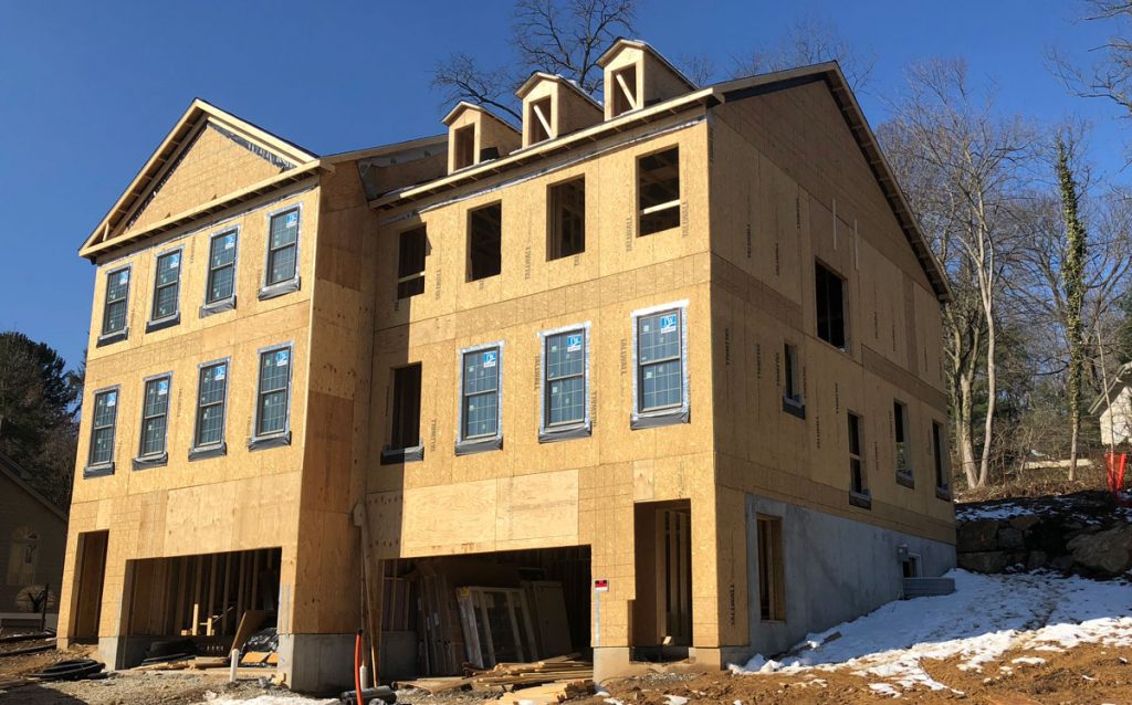 home builder construction site