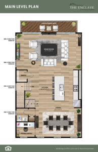 Main level - 2nd floor - New townhomes in longwood preserve floorplan