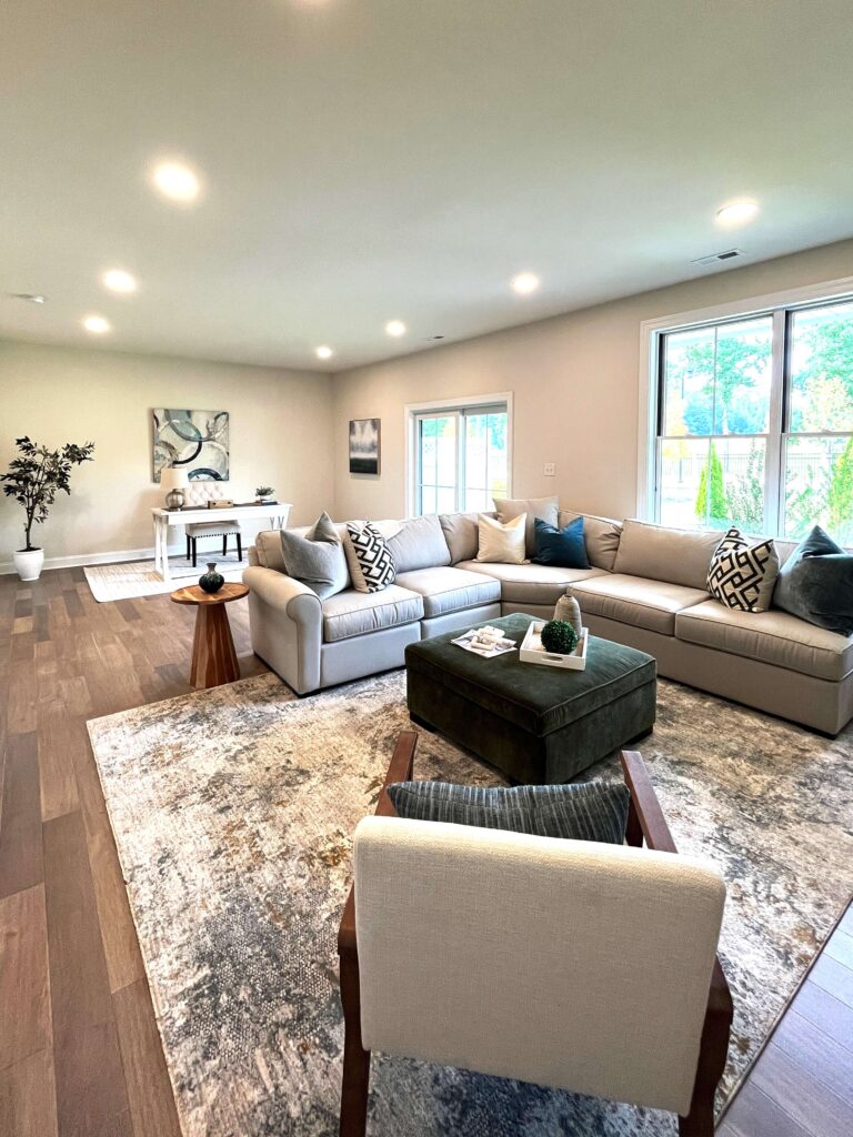 new construction townhome living room