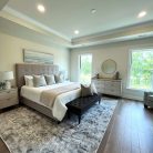 primary bedroom in new construction townhome